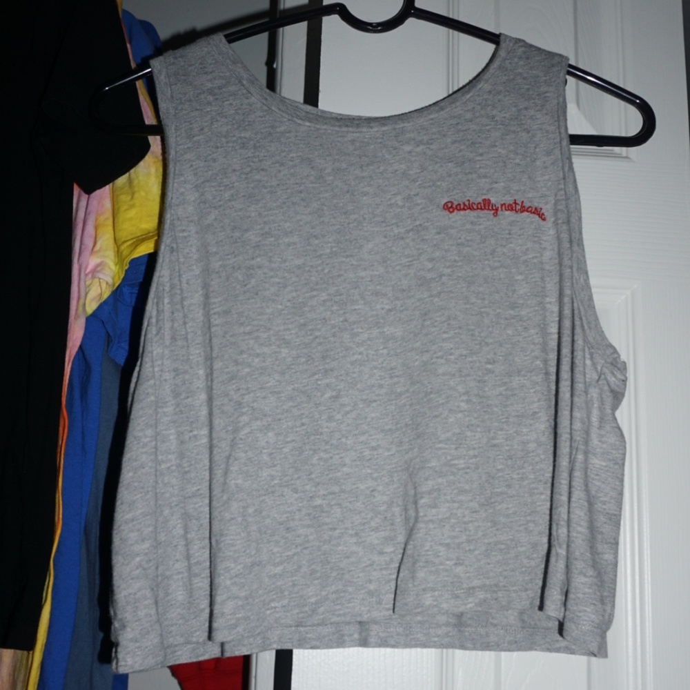 Basically Not Basic Sleeveless Crop Top